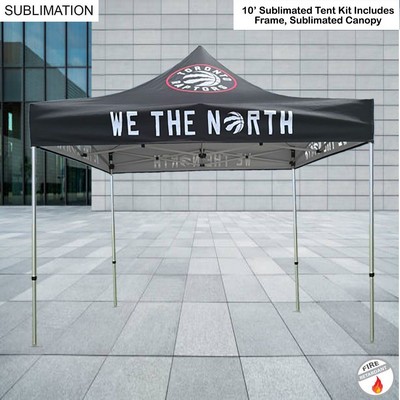 10' Premium Sublimated Tent Kit, Includes Premium 40mm Aluminum Frame and Canopy only